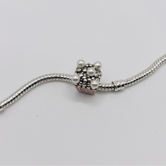 925 Sterling Silver Popcorn Charm - Picture 2 of 4